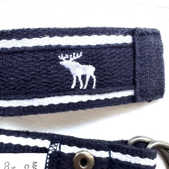 ABERCROMBIE & FITCH - Blue 100% cotton Belt - Picture 4 of 4